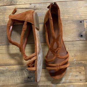 Sandro Brown Suede Sandals